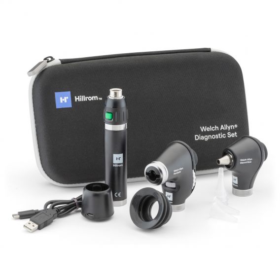 Diagnostik-Set mit PanOptic Basic Ophthalmoskop & MacroView Basic Otoskop inklusive Lithium-Ion Handgriff